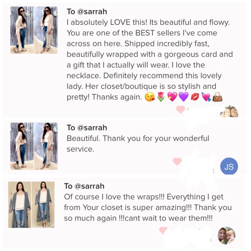 Last S New Gorg Kimono Cardigan w/lace detail - Picture 3 of 4